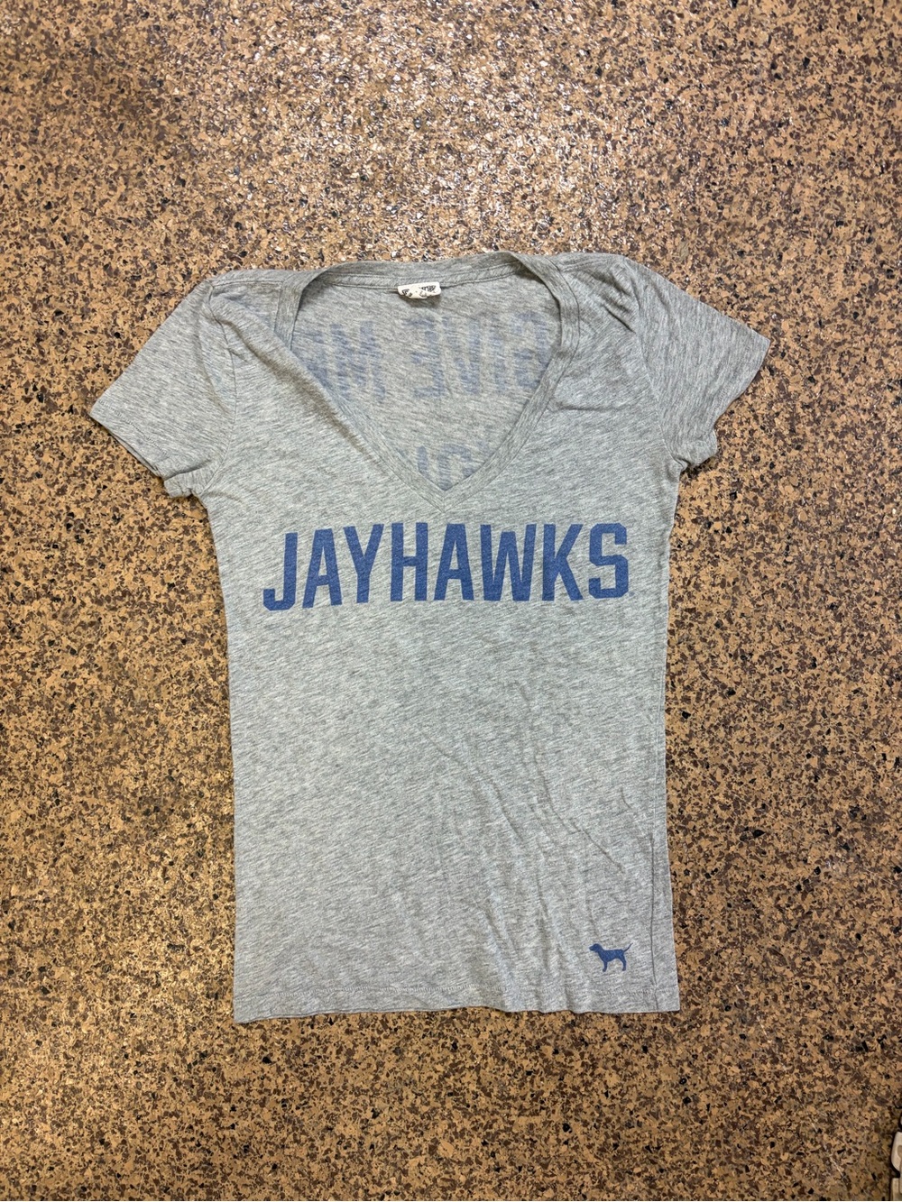 Vintage Y2K VS PINK KU Jayhawks Tee XS